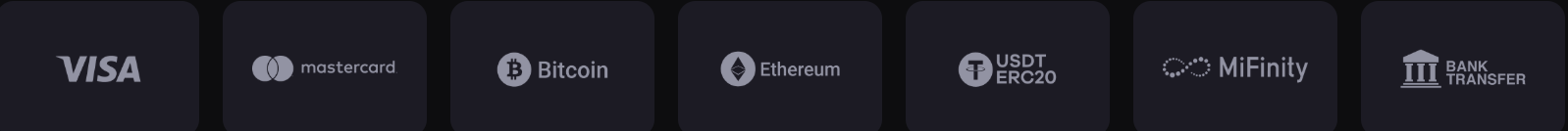 SkyCrown Casino payment methods including Visa, Mastercard, Bitcoin, Ethereum, USDT, e-wallets and bank transfer for Australian players