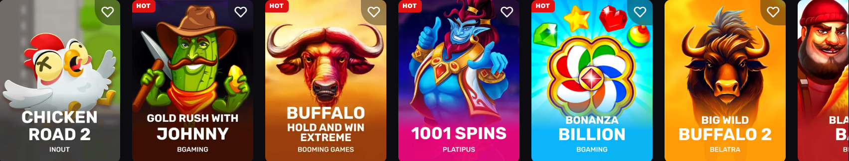 SkyCrown Casino popular slots row featuring top-rated video slots and new releases